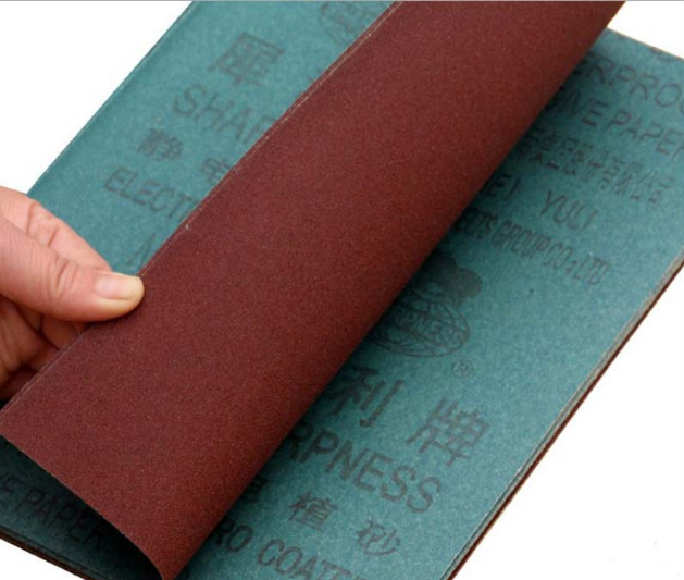 Waterproof abrasive paper for sanding