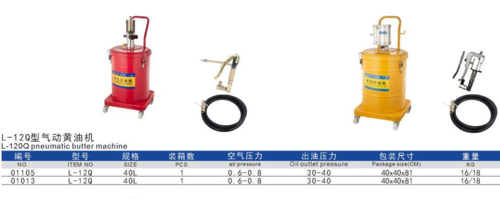 Pneumatic grease filling device