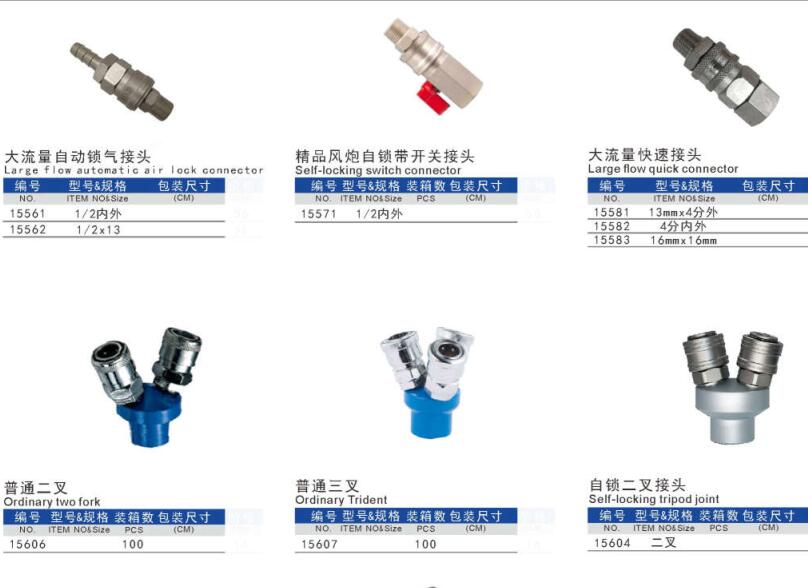 Quick coupling (connector for air hose)