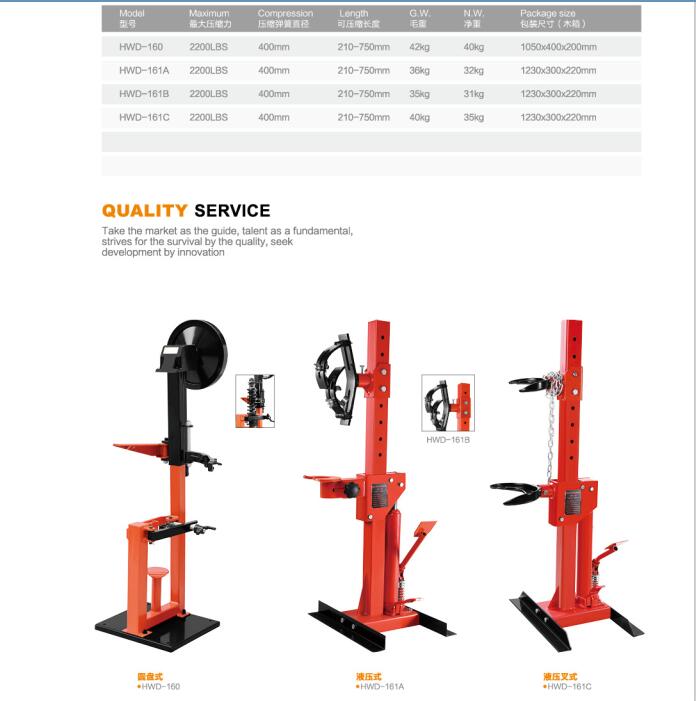 Hydraulic spring compressor