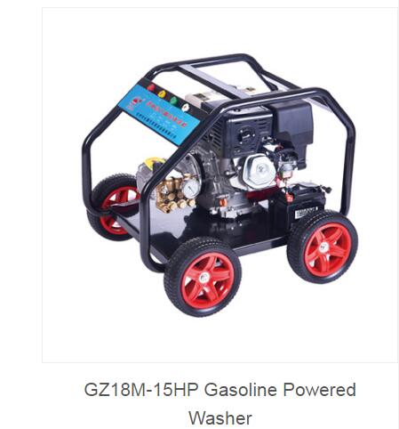 Gasoline powered washing machine for car