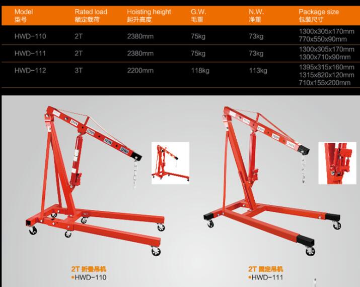 Hydraulic crane