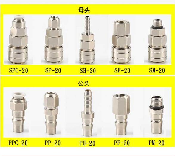 Quick coupling for car workshop