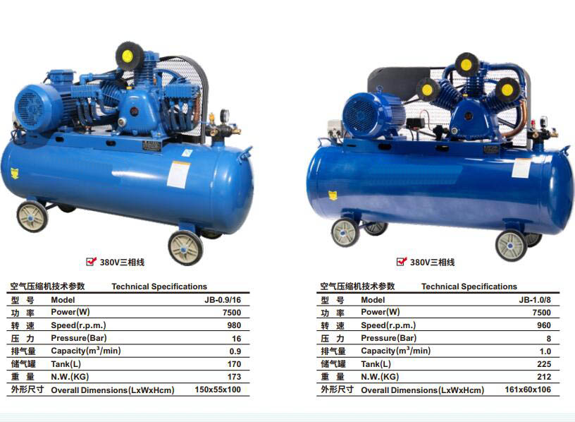 Belt drive air compressor (7.5kw)