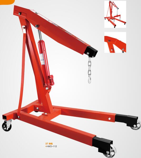 Car hydraulic crane-for garage workshop