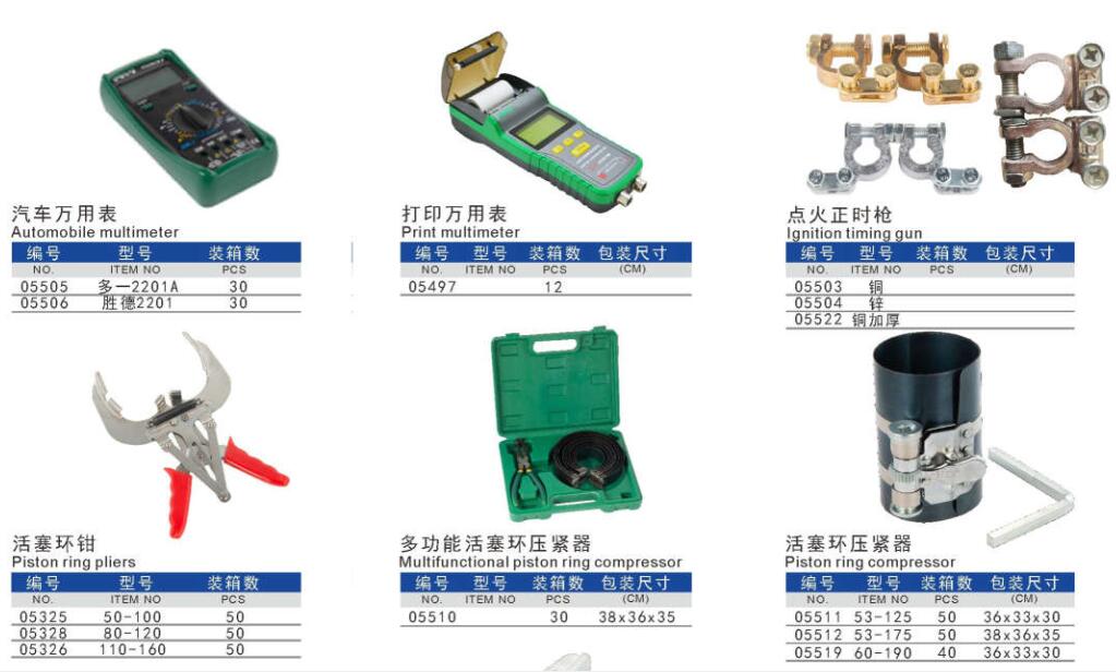 Engine testing tools for auto