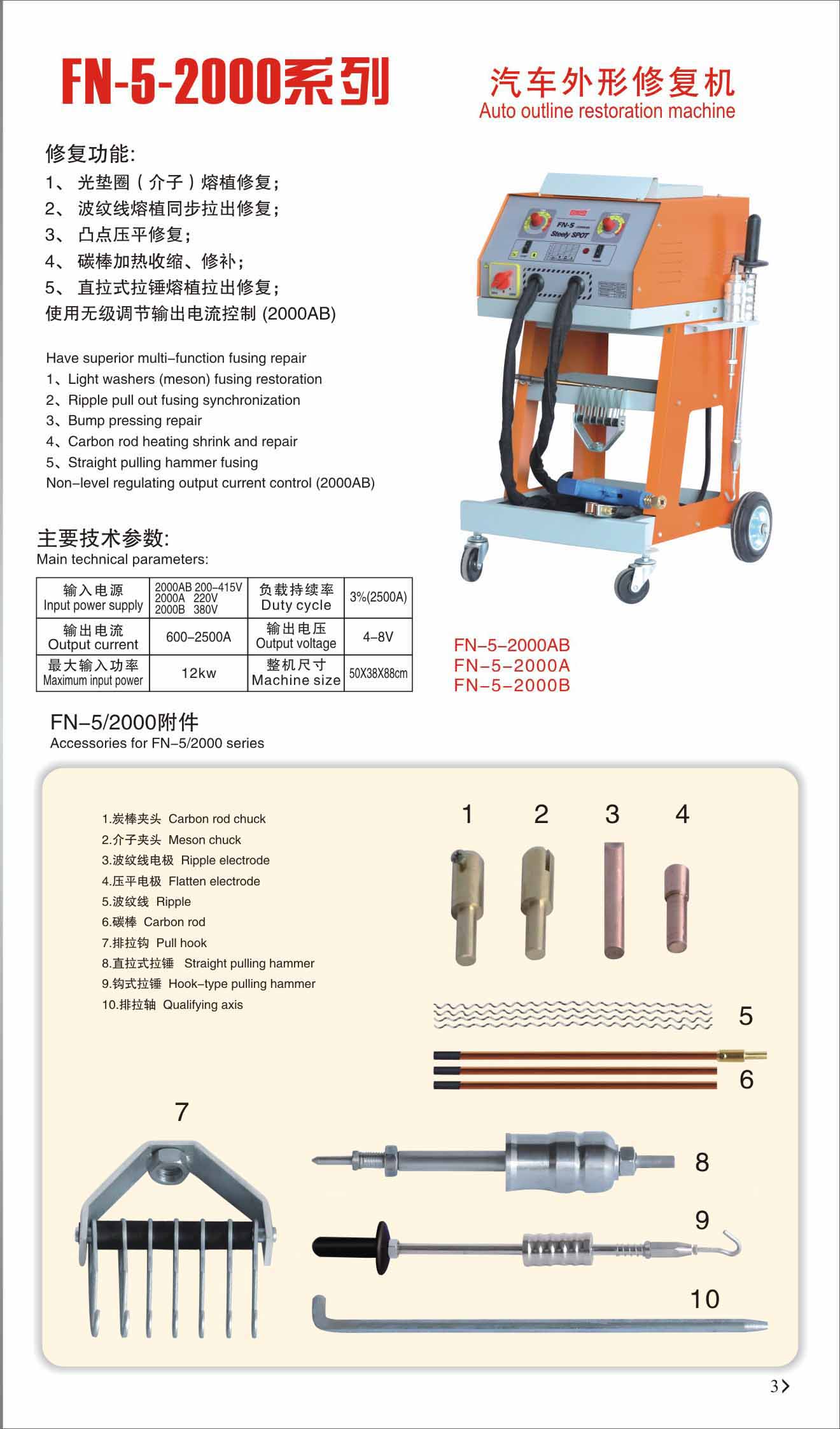 Dent puller for garage workshop