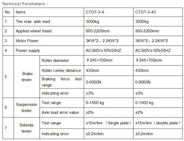 Brake Tester, Sideslip Tester and Suspension Tester-1